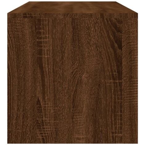 Tavolino Basso Tavolino da Salotto Tavolino da divano Rovere Marrone  100x50x40cm Legno Multistrato ITD24389