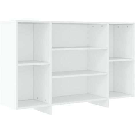 Credenza bassa,Armadietto,Mobile da Cucina Bianco Lucido 80x30x60 cm in  Legno Multistrato -BY65349