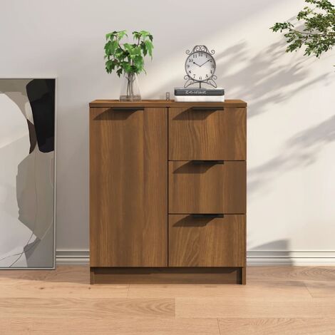 VASAGLE Mobiletto Multiuso, Armadietto, Credenza a 3 Ante, per Cucina, Sala  da Pranzo, Salotto, 110 x