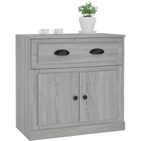 Credenza bassa,Armadietto,Mobile da Cucina Grigio Sonoma 70x35,5x67,5 cm in  Legno Multistrato -BY94336