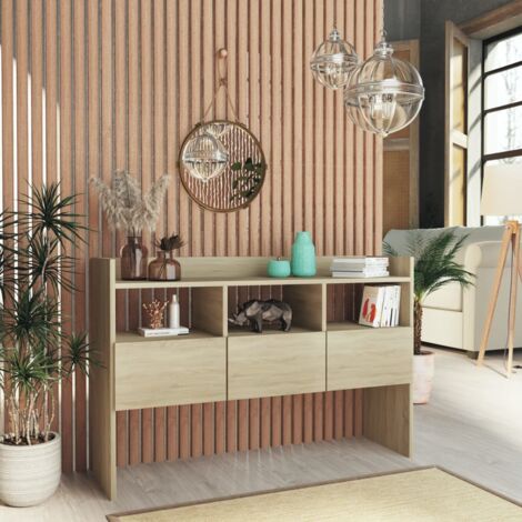 Credenza bassa,Armadietto,Mobile da Cucina Rovere Sonoma 105x30x70 cm in  Truciolato -BY76631