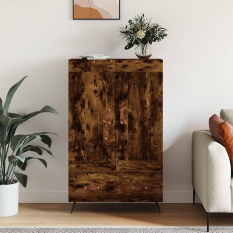 Credenza bassa,Armadietto,Mobile da Cucina Rovere Fumo 69,5x31x115 cm in  Legno Multistrato -BY57300