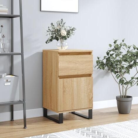 Credenza, Mobile da Cucina, Armadietto con Scomparti Chiusi e