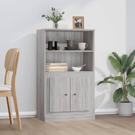 Credenza bassa,Armadietto,Mobile da Cucina Grigio Sonoma 60x35,5x103,5 cm  in Legno Multistrato -BY73935