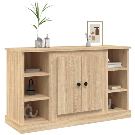 Credenza bassa,Armadietto,Mobile da Cucina Rovere Sonoma 100x35,5x60 cm in Legno  Multistrato -BY67750