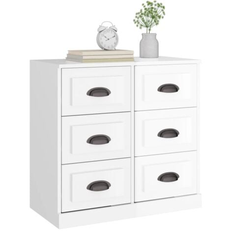 Credenza bassa,Armadietto,Mobile da Cucina Bianco Lucido 70x35