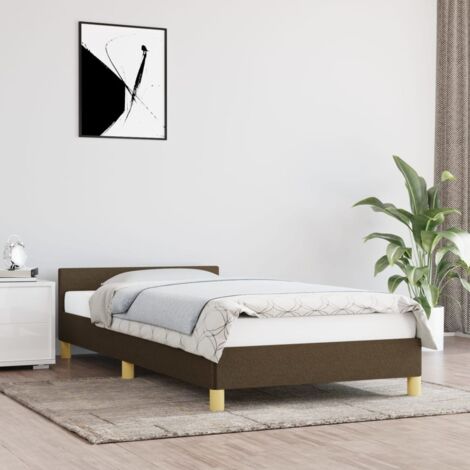 Struttura Letto per adulti,Telaio del letto,Giroletto Marrone Scuro in  Legno Massello di Pino 90x200