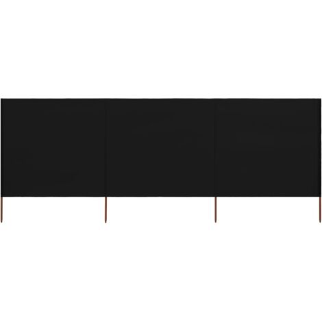 NON UTILIZZATO] Paravento divisore separe con ripiani Yvelines T752 3 pannelli legno paulonia bianco