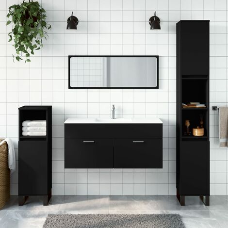 Lomadox - Armadio Da Bagno Con Specchio LUTON56 - 60x75x16 Cm - Finitura Rovere Wotan - 2 Ante E 3 Scomparti