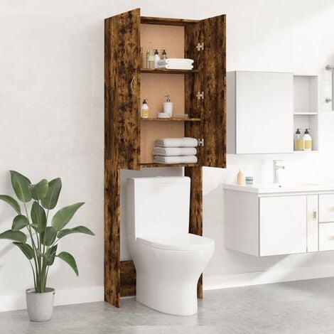 Mobile per Lavatrice,Armadietto Bagno Bianco 70,5x25,5x90 cm -42028