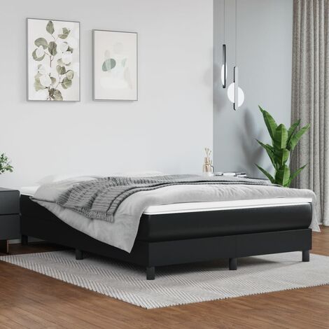 Giroletto a Molle Moderno, Struttura Letto, Letto per adulti, Letto  Matrimoniale Nero 140x200 cm in Similpelle