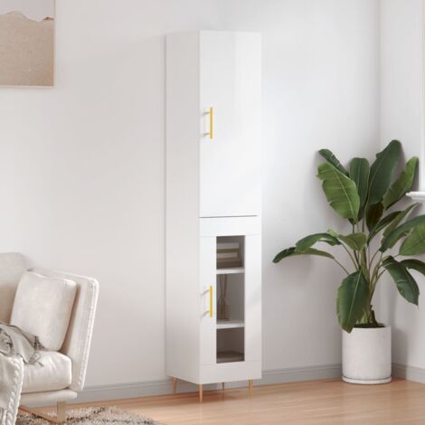 Armadio Metallico Sopralzo Con Ante Scorrevoli In Vetro Temperato E Serratura H 88 Bianco 180x45