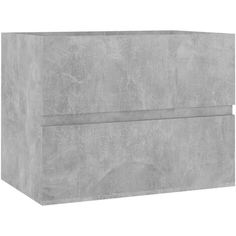 Mobile Sottolavabo Grigio Cemento 63x30x54 cm in Truciolato