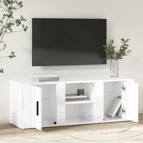 VidaXL Mobile tv con ruote nero 90x35x35 cm in legno multistrato Mobili  porta tv 