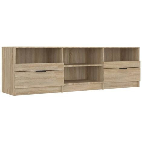 Mobile per TV，Porta TV Salotto，Tavolino TV Rovere Sonoma 150x33,5x45cm  Legno Ingegnerizzato MCWN974691 MaisonChic