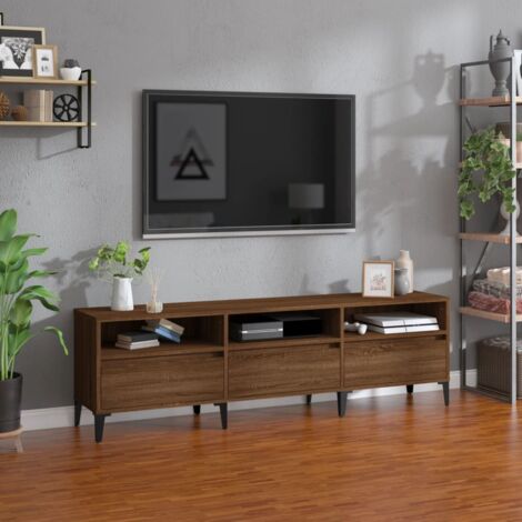 Mobile porta TV con Ruote in Legno Moderno Elegante vari colori