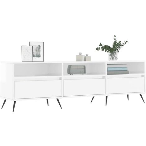 Maison Exclusive - Mobile Porta TV Bianco 150x30x44,5 cm in Legno  Multistrato