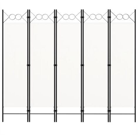 Paravento a 5 Pannelli，Pannelli Divisori，Frangivista Separé Divisorio per  Ambienti in Bambù 200x180 cm BEV26803 MaisonChic