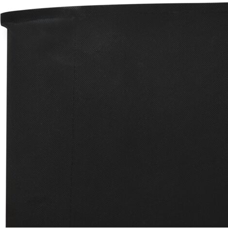 Paravento a 6 Pannelli，Pannelli Divisori，Frangivista Separé Divisorio per  Ambienti Nero 420x180 cm BEV97547 MaisonChic