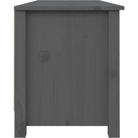 Scarpiera Salvaspazio，Portascarpe，Mobili per scarpe Grigia 110x38x45,5 cm  in Legno Massello di Pino MCI840317