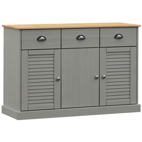 Credenza WIND per sala da pranzo, Buffet 1 porta, 3 cassetti