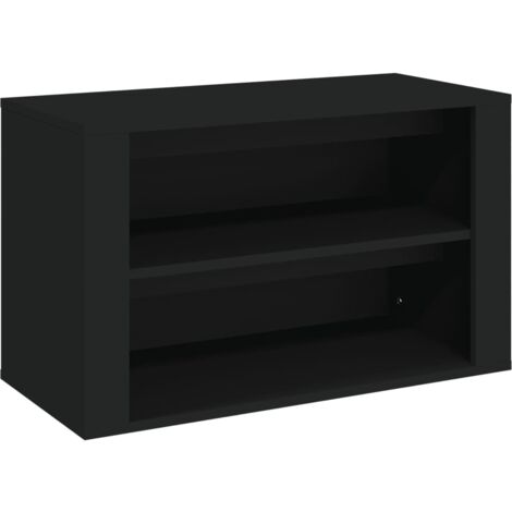 Scarpiera Salvaspazio，Portascarpe，Mobili per scarpe Nera 75x35x45 cm in Legno  Multistrato MCI680709 MaisonChic