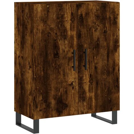 Credenza，Madia per salotto，Buffet da cucina Rovere Fumo 69,5x34x90 cm in  Legno Multistrato MCI722322