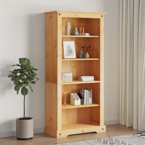 Libreria 5 Ripiani，Scaffale，Armadio per libri Pino Messicano Corona Range  81x40x170 cm MCI392818 MaisonChic