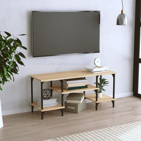 Mobile Porta TV, Armadietti per TV, Tavolino TV Per Salotto Rovere Sonoma  102x35x45,5 cm Legno Multistrato KOS28965 MaisonChic