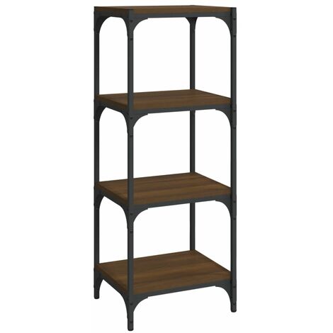 Maison Exclusive - Mobile Porta Libri Nero 60x33x100cm Legno Multistrato e  Acciaio