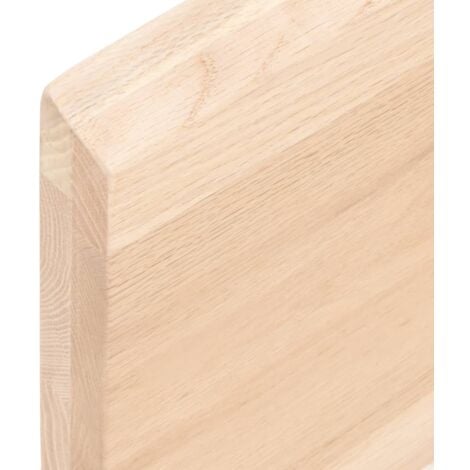 Mensola Libreria Muro,Ripiano a Parete 80x10x6 cm Legno Massello Rovere Non  Trattato -46634