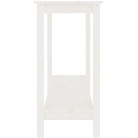 Tavolo Consolle，Tavolo da ingresso，Consolle Salvaspazio e Multiuso per  Soggiorno, Ingresso e Corridoio Nero 110x40x75 cm in Legno Massello di Pino  CNWI414205 MaisonChic