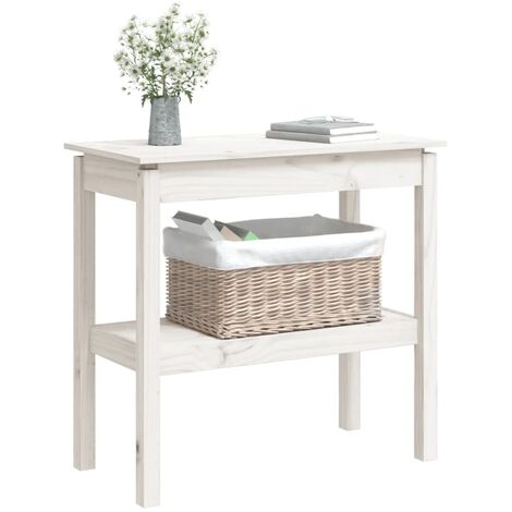 Maison Exclusive - Tavolo Consolle Bianco 70x35x75 cm in Legno