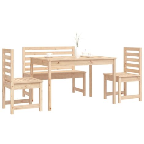 4 pz Set da Pranzo per Giardino，Salotti da giardino，Set tavolo e sedie da  giardino