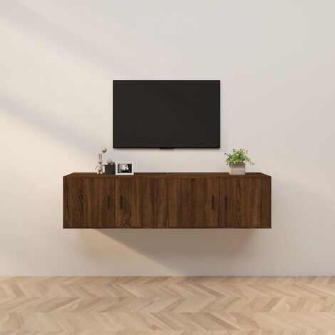 Maison Exclusive - Mobile Porta TV Nero 150x34,5x30 cm in Legno Multistrato