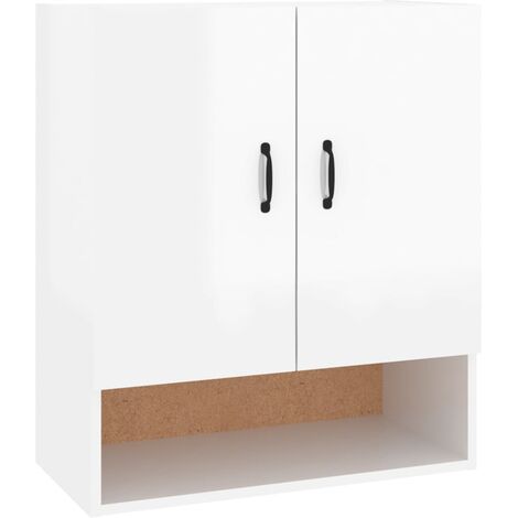 Pensile da Cucina，Armadietto a Muro，Armadio Sospeso da Parete Bianco  60x31x70 cm in Legno Multistrato