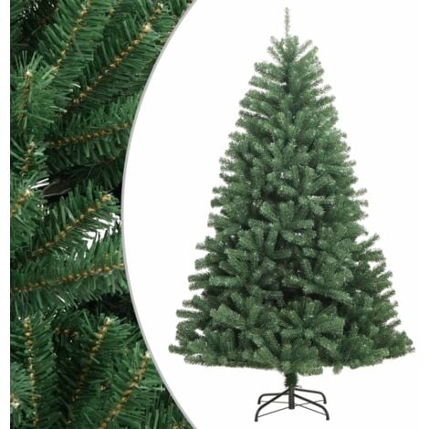 Albero di Natale Artificiale Incernierato con Base Verde，Albero effetto  Realistico，Albero artificiale 180 cm CNWI284281