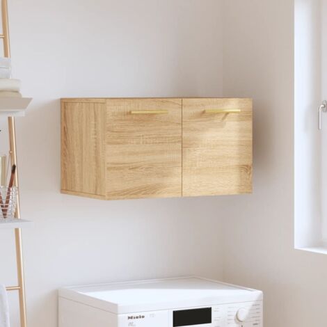 Cabinet Da Bagno Rovere Sonoma 33x33x185,5 Cm Legno Ingegnerizzato 8721158796974