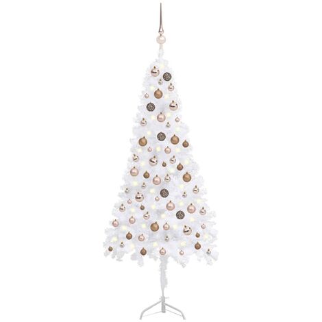 Alberi di Natale artificiali PVC Albero di Natale Artificiale con Fatate luci  con Supporto Decorazione Natalizia (