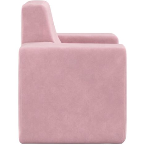 Divano per Bambini，Poltroncina per Bambini，Divano relax Sofà per Bambini  Rosa in Morbido Peluche XZZ767953