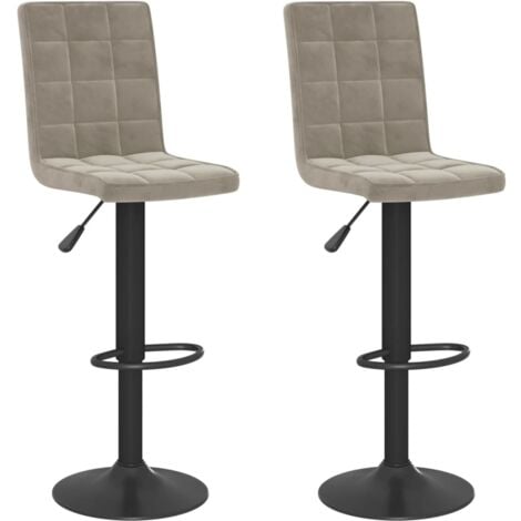 Set di 2 Sgabelli da Bar，Sgabelli Alti，Sgabelli Cucina，Sedie da Bar Marrone  Chiaro in Similpelle CWW507655 MaisonChic