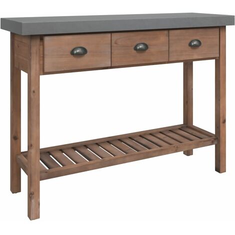 Camerina Tavolo Consolle Grigio 110x40x75 cm in Legno Massello di Pino,Tavolo  Consolle,Tavolo Consolle Ingresso,Tavolo da Consolle Soggiorno  Moderno(SPU:814241) : : Casa e cucina