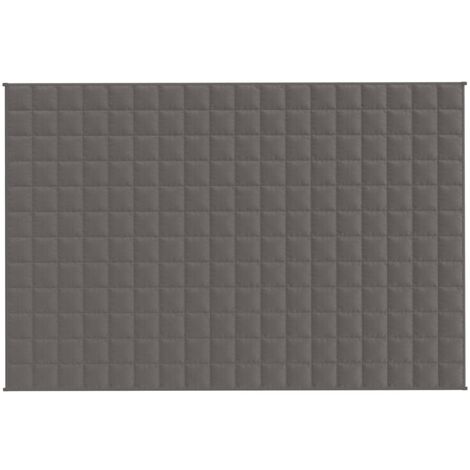 Coperta Ponderata, Coperta Antistress Grigia 122x183 cm 5 kg in Tessuto  vidaXL