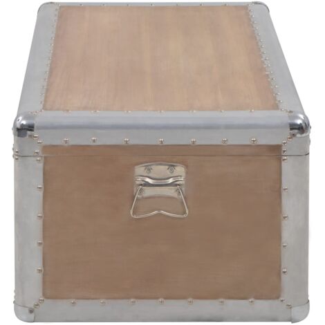 Baule Portaoggetti HOMCOM In Legno – 80x40x45 Cm, Bianco, Con Cerniera Di Sicurezza, Per Soggiorno E Ingresso