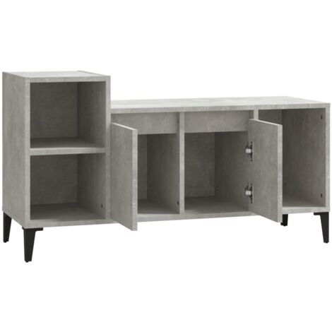 Mobile Porta TV，Mobili TV，Tavolino TV Grigio Cemento 100x35,5x45cm Legno  Multistrato MCWN254032 MaisonChic