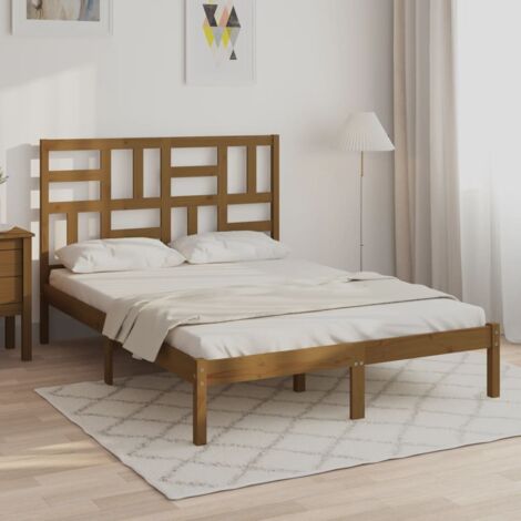 Giroletto In Legno Massello Di Pino 120x190cm - Telaio Letto Moderno Per Camera Da Letto - Foto 10