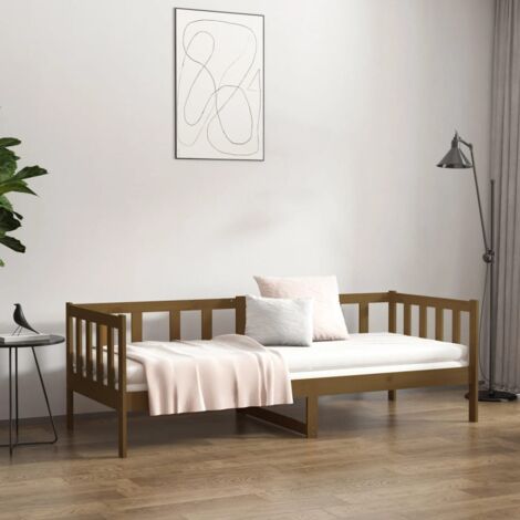 Letto Singolo Moderno Struttura Letto Dormeuse Miele 100x200 cm in