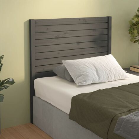 VidaXL Testiera Letto Grigio Cemento 240x1,5x80cm Legno Ingegnerizzato