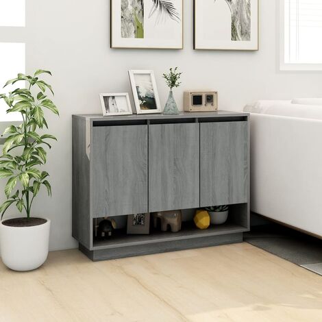 Credenza Madia Moderna Buffet da cucina Bianca 70x41x75 cm in Legno  Multistrato ITD10545