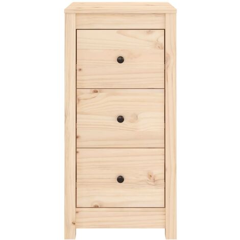 Camerina Credenze 2 pz Grigie 40x35x80 cm in Legno Massello di  Pino,Credenze Moderne,Credenze e Buffet Sala da Pranzo,Credenze Soggiorno